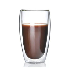 Wholesale Customize Coffee Mug Drink Tumbler Double Wall Glass Cup